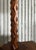 Designer unknown H 77,5cm Ø 25cm Handcarved graphic wooden table lamp inspired by sculptor Constantin Brancusi (1876-1957)...