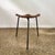 Rare stool by astor glibstrup for frederikssund mobelfabrik, denmark, 1950s. tripod metal frame with a nicely shaped seat...