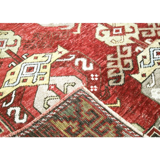 1960s Turkish Oushak Rug For Sale - Image 4 of 6