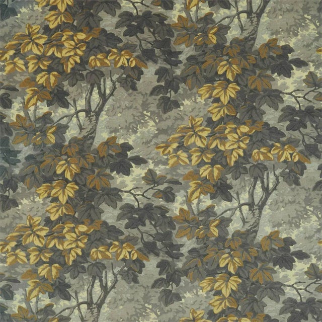 Zoffany Richmond Park Velvet Fabric in Nightfall For Sale