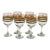 1960s Libbey-“ Mambo Fiesta”-Vintage Wine Glasses – 8 Ounce Capacity – Set of Six For Sale