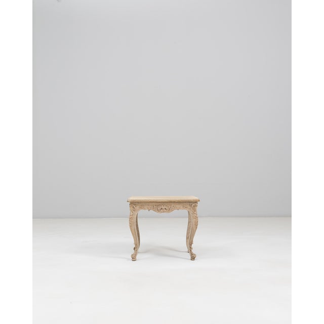 19th Century French Louis XV Carved Oak Side Table For Sale - Image 16 of 18