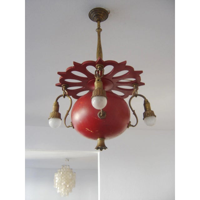 Antique Art Nouveau German Chandelier, 1900s For Sale - Image 5 of 13