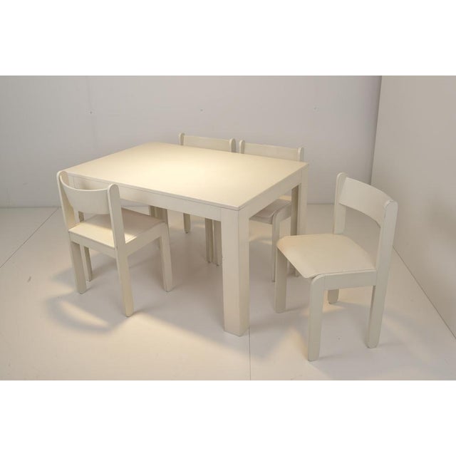 Dining Table and Chairs in the style of Asko, Set of 5 For Sale - Image 13 of 15