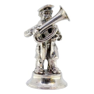 Silver Musician Playing Tuba For Sale
