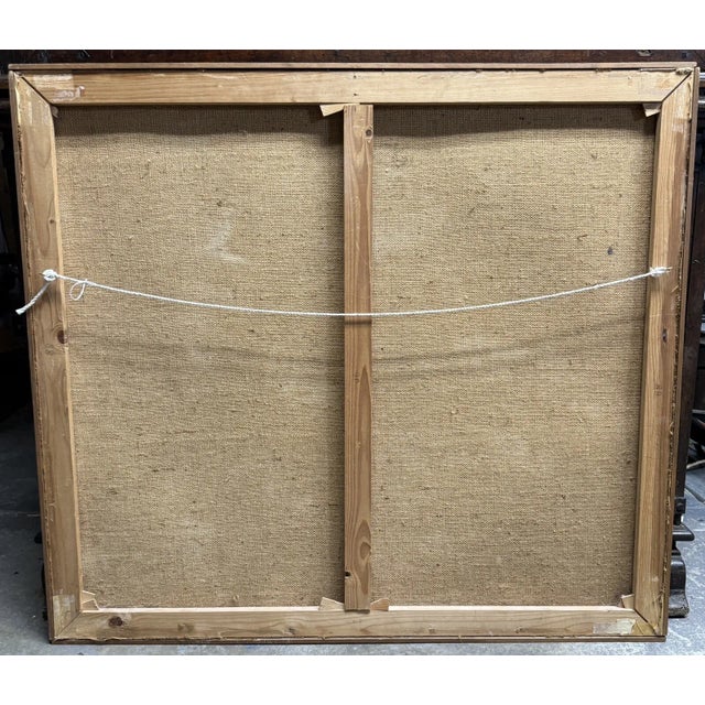 Early 1900s Antique Edvard Weie St. Stephen’s Gothic Cathedral Oil Painting Vienna Cityscape, Framed For Sale - Image 11 of 11