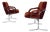 Mid-Century Modern Italian Lounge Chair in Brown Velvet and Cast Chrome, 1980s For Sale