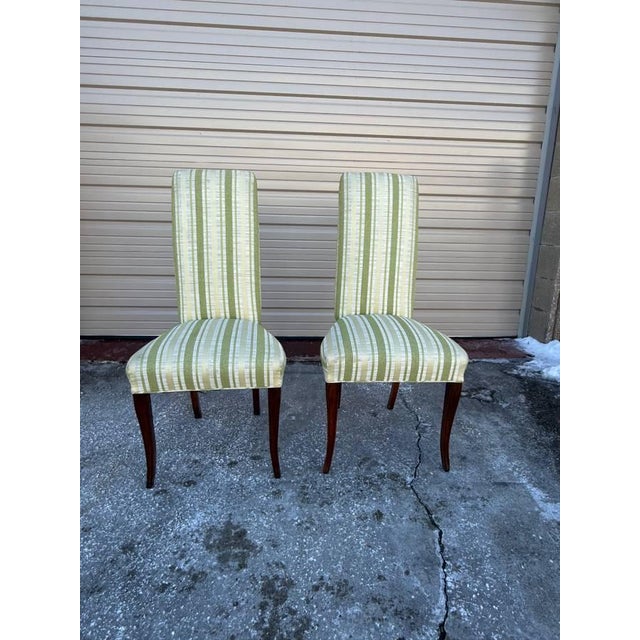 Brown Mid 20th Century Pair of Biedermeier Style Fruitwood Side Chairs For Sale - Image 8 of 12