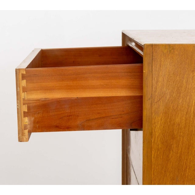 Tan James Mont Style Blonde Mahogany Chest of Drawers For Sale - Image 8 of 9