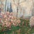 Impressionistic French Landscape Painting on Canvas" Blooming Trees" Signed Framed Circa 1934 For Sale - Image 9 of 12