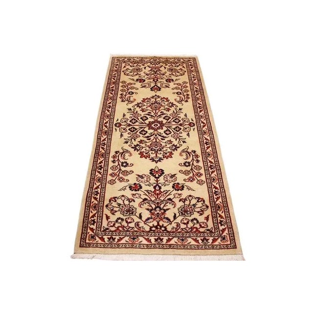 Middle Eastern Sarough Runner Rug For Sale - Image 3 of 11