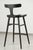 Modern Modern Style Ash Solid Wood Bar Chair With Back in Black Color For Sale - Image 3 of 12