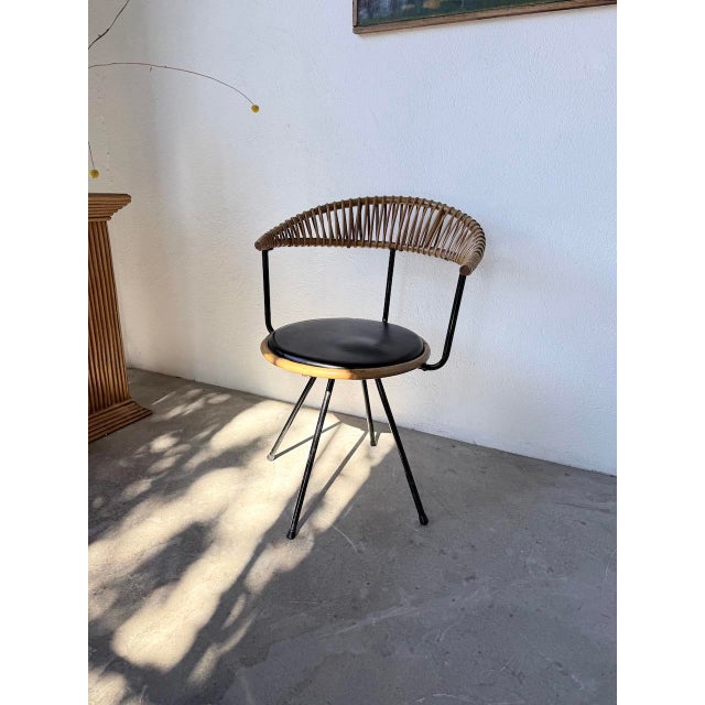 Wood Rattan Chair from Dirk Van Sliedregt, 1950s For Sale - Image 7 of 18