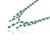 VR Jewels 18k White Gold 22.17ct Natural Emerald Chandelier Vintage Necklace With Diamonds For Sale - Image 4 of 16