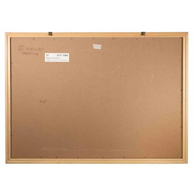 They pretend to sleep is a contemporary artwork realized by Leo Guida in 1975 Black and white etching. Hand signed, dated,...