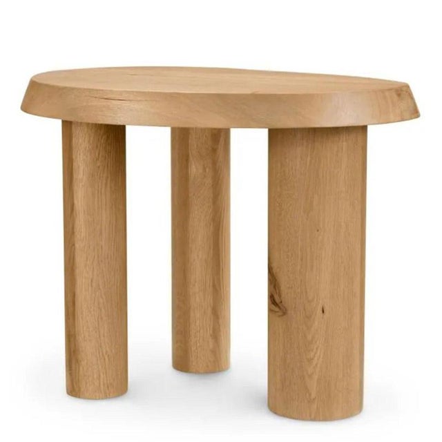Vintage Oak Side Table For Sale - Image 3 of 8