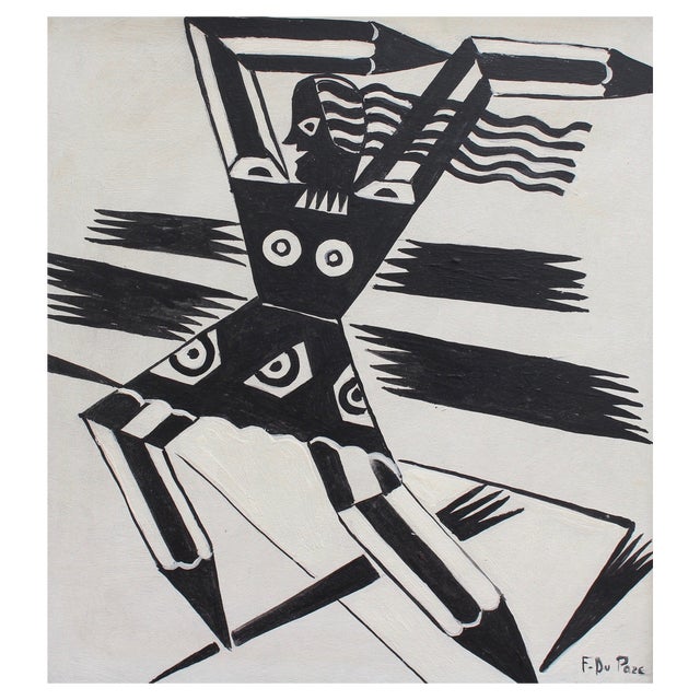 Berlin School Artist, The Power of Words, 1950s-70s, Oil on Board, Framed For Sale