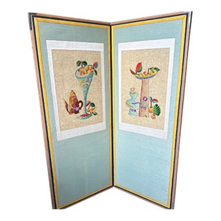 Antique Standing Folded Screens For Sale