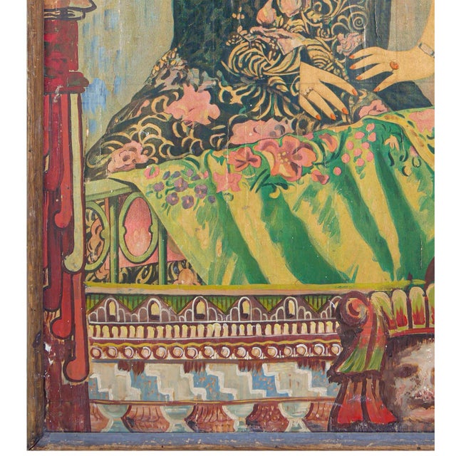 "Romeria del Encuentro" Abstract Figurative Manipulated Poster with Spanish Lady, 1980s For Sale In Houston - Image 6 of 11