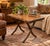 Versatile vintage wooden folding occasional table featuring a warm, newly refreshed coffee walnut finish and an attractive...