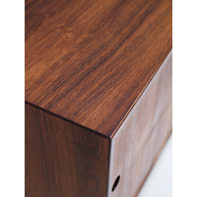 Long Danish Rosewood and Chrome Lowboard, 1960s For Sale - Image 18 of 18
