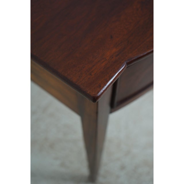 Wright Table Co. Mahogany Federal Style 2 Drawer End Table Server For Sale - Image 13 of 18