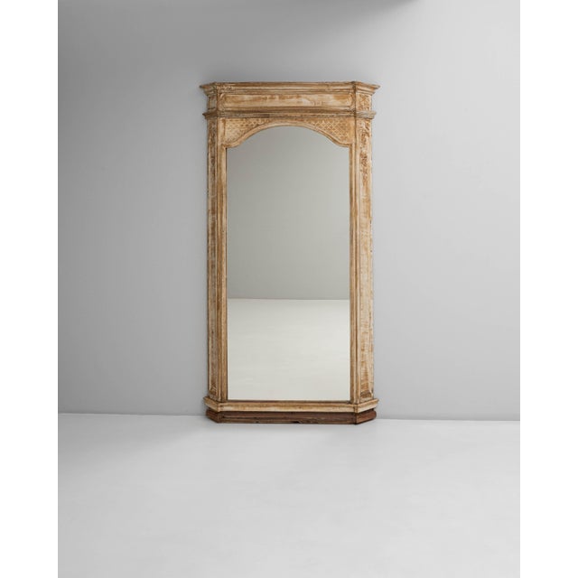 19th Century French Gustavian Floor Mirror with Canted Corners For Sale - Image 16 of 18