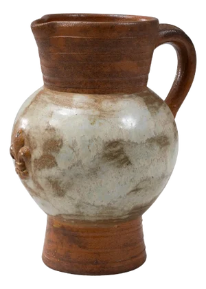 20th Century Belgian Ceramic Pitcher By G. Losson