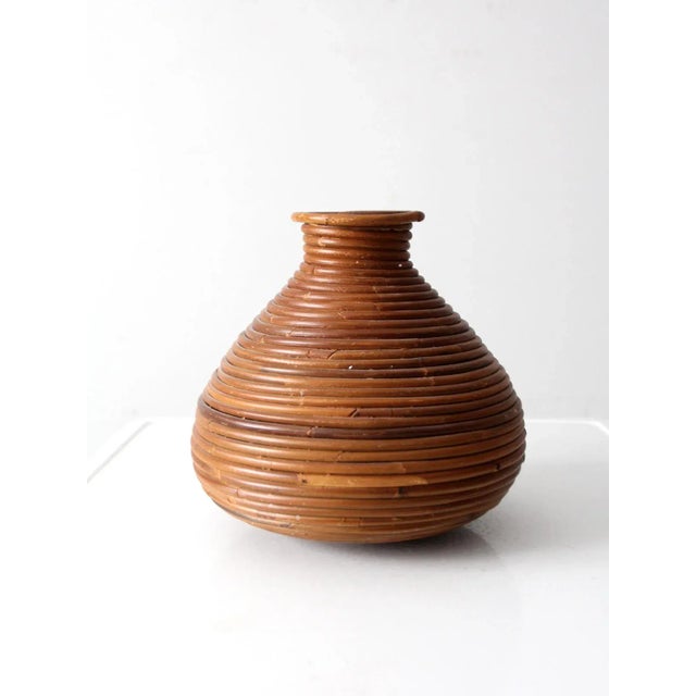 Mid-Century Pencil Reed Vase For Sale - Image 6 of 9