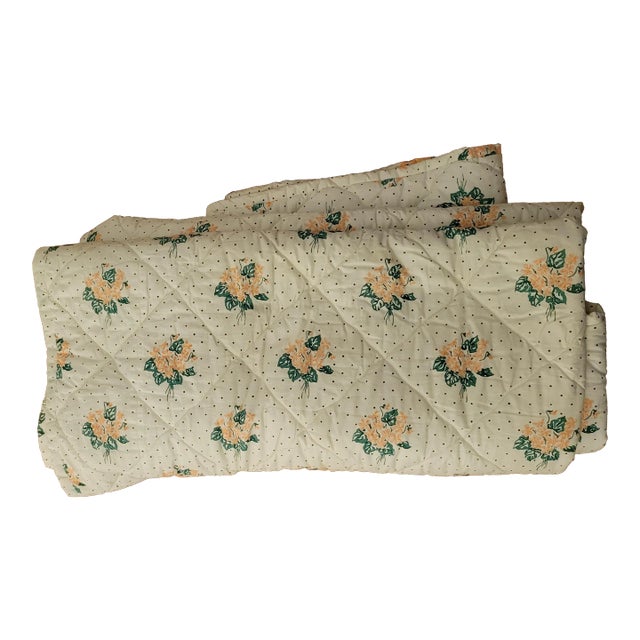 Beautifullly made, girly, and traditional, this pink bouquet and polka dot bed cover is the grandmillenial answer to how...