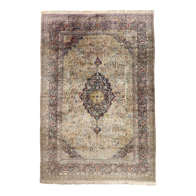 Vintage Chinese Qum Rug, 12'00 X 17'08 For Sale