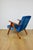 1970s Vintage Blue Velvet VAR B-310 Chair in Dark Wood, 1960s For Sale - Image 5 of 11