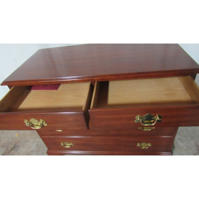 1980s Henkel Harris Cherry Dresser Designer Bachelors Chest For Sale - Image 10 of 13