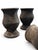Description: A set of five hand-thrown pottery planters in earthy charcoal and warm neutral tones. Their gently flared...