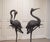 Unknown, Cranes, Sweden, 1970s, Patinated Bronze, Set of 2 For Sale - Image 6 of 15