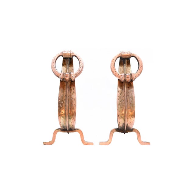 Vintage Japanese Heavy Bronze Fireplace Andirons - a Pair For Sale - Image 13 of 13