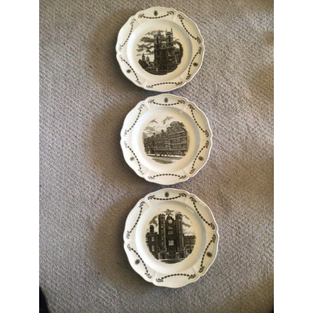 1970s Wedgwood of Etruria & Barlaston Old London Views Porcelain Plates- Set of 3 For Sale - Image 13 of 13