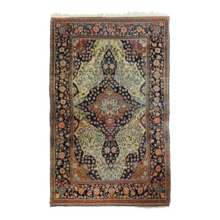 Antique Mohtasham Kashan Rug 4'1'' X 6'8'' For Sale