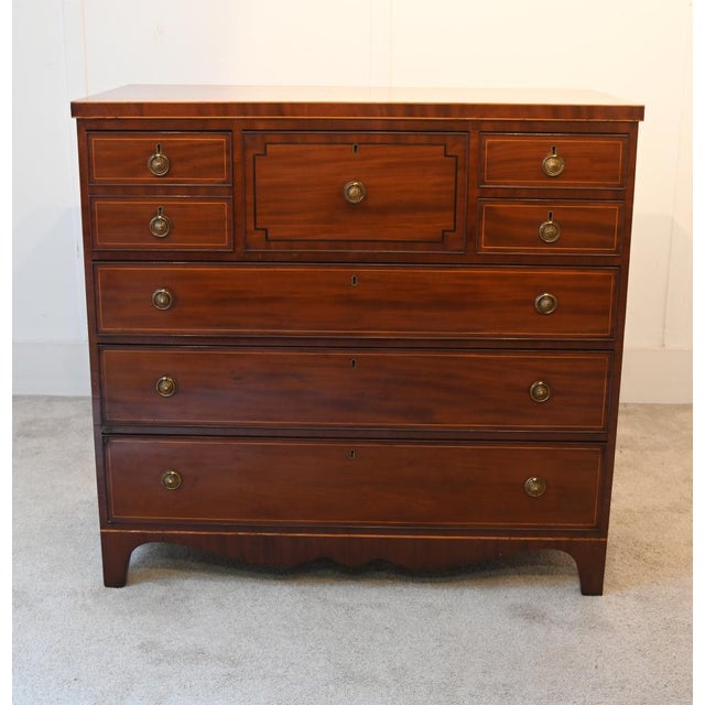 Scottish Georgian Sheraton Chest of Drawers in Mahogany, 1820s For Sale - Image 14 of 14