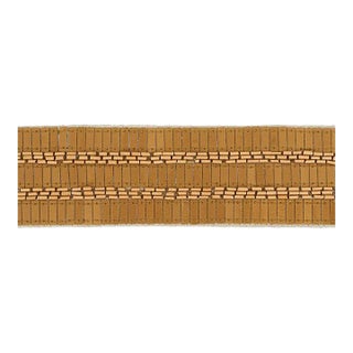 Sample - Schumacher Trento Beaded Tape in Gold For Sale
