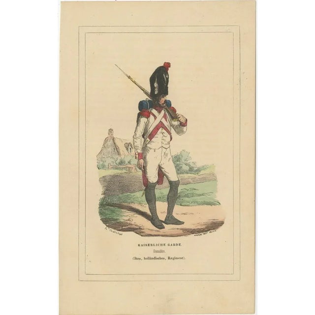 Weber, Various Soldiers, 1843, Prints, Set of 3 For Sale - Image 3 of 5