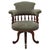 Beautiful traditional shipping era swivel Chippendale desk chair. The Captain's Chair, with the modern addition of a turn...