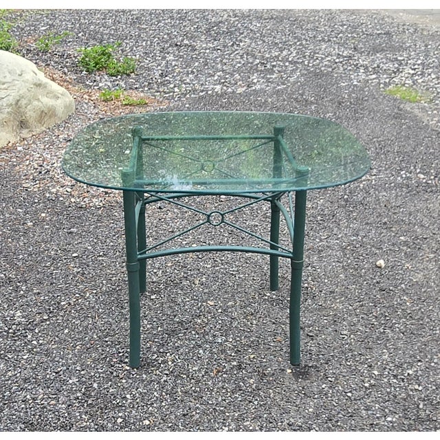 Late 20th Century Giacometti Style Outdoor Patio Table For Sale - Image 9 of 9