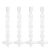 Salerno Glass Taper Candle Holders, Set of 4 For Sale - Image 4 of 4