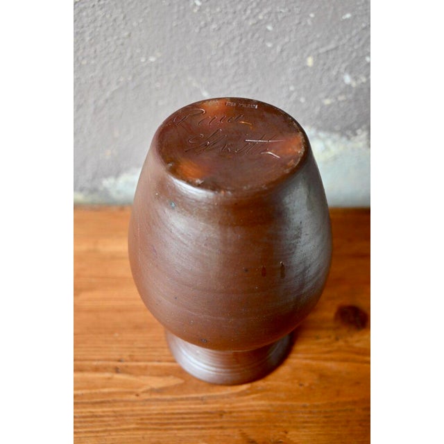 Ceramic Large Brutalist Vase in Alsace Sandstone by Paul Schmitter For Sale - Image 7 of 9