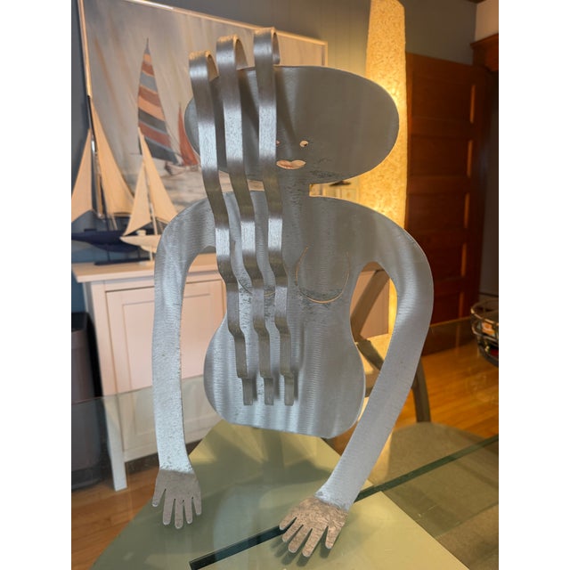 Postmodern 1980s Postmodern Fred Garbotz Girl Magazine Holder For Sale - Image 3 of 6