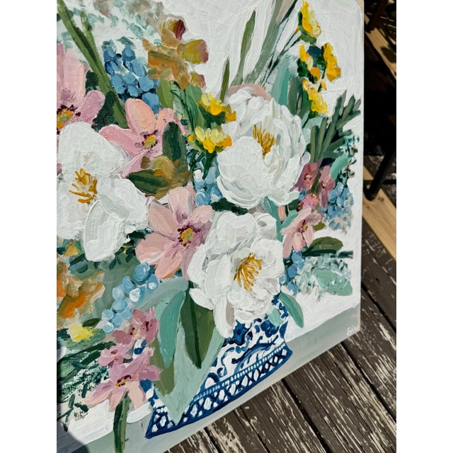 Paint "Flowers for Janie" Original Painting For Sale - Image 7 of 7