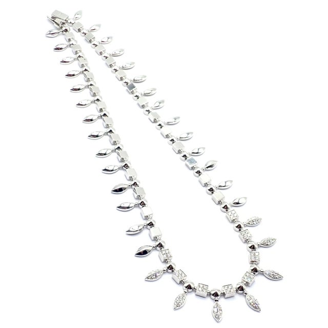 Contemporary Bulgari White Gold Lucea Diamond Choker Necklace For Sale - Image 3 of 8