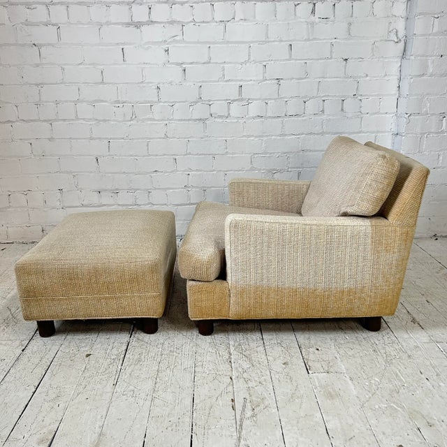 Mid-Century Modern Mid Century Modern Lounge Chair With Ottoman Selig Needs Recovered For Sale - Image 3 of 12