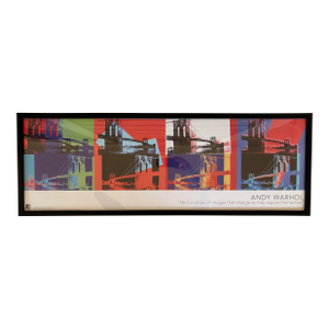 Andy Warhol Foundation “Brooklyn Bridge” Framed Limited Edition Poster Print 05’